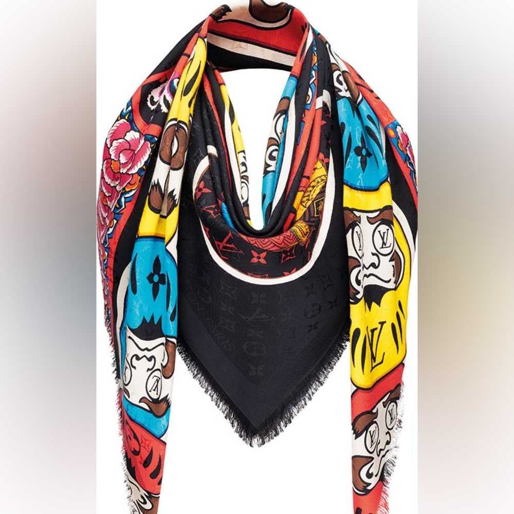Louis Vuitton LIMITED EDITION Kabuki Stickers Shawl